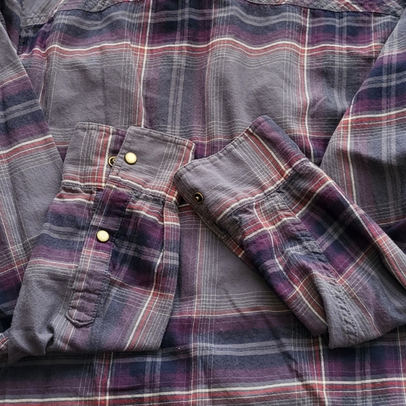 Red Camel 1931 gray western snap button shirt size Large - Picture 3 of 4